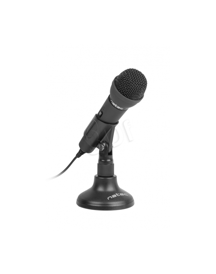 Natec Mikrofon ADDER Czarny Mini Jack 3,5mm Mikrofon Dookólny niskoszumowy główny