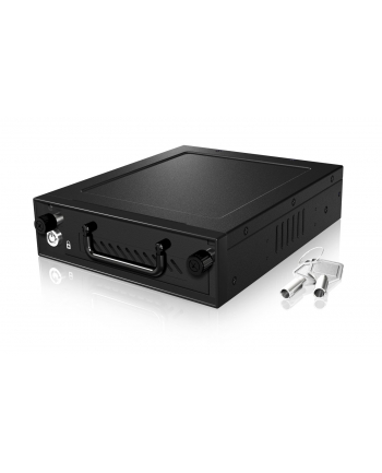 ICY BOX IB-148SSK-B black 5.25 Cala - do 3.5 Cala & 2.5 Cala SATA/SAS HDD/SSD