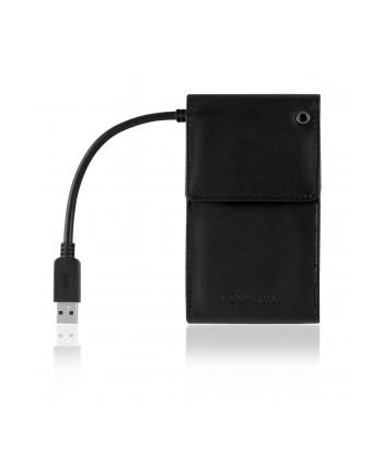 ICY BOX IB-AC6031-U3 black 2.5 Cala - Adapter + LeatherCase