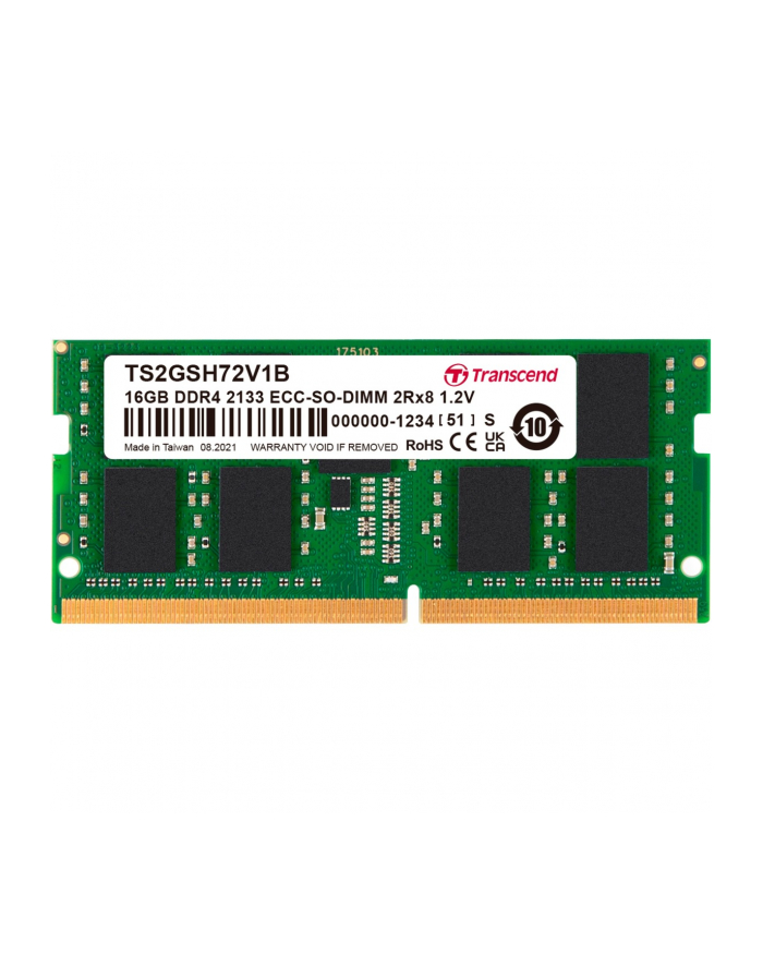 Transcend DDR4 16GB 2133-15 2Rx8 ECC-SO-DIMM główny