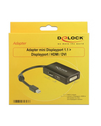 DeLOCK Adapter MiniDisplayport - DP/HDMI/DVI