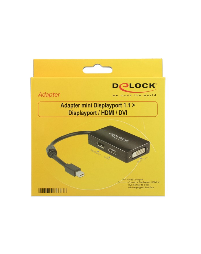 DeLOCK Adapter MiniDisplayport - DP/HDMI/DVI główny