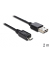 DeLOCK EASY USB2.0-A>Micro-B Wtyk/Wtyk 2m czarny - nr 15