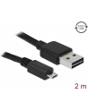DeLOCK EASY USB2.0-A>Micro-B Wtyk/Wtyk 2m czarny - nr 19
