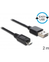 DeLOCK EASY USB2.0-A>Micro-B Wtyk/Wtyk 2m czarny - nr 22