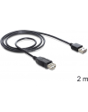 DeLOCK EASY USB2.0 A Wtyk-Gniazdo - czarny 2m - nr 10