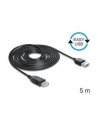 DeLOCK EASY USB2.0 A Wtyk-Gniazdo - czarny 5m - nr 6