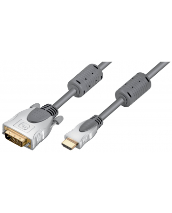 Home Theater kabel DVI-D na HDMI - srebrny - 10m - Dual Link, 24+1