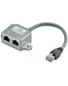 goobay RJ45 T-Adapter CAT5 St->2xBu - nr 1