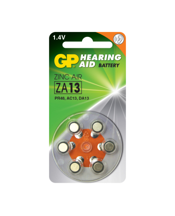 GP Battery GP Bateria do aparatów słuchowych PR48 blister 6szt.