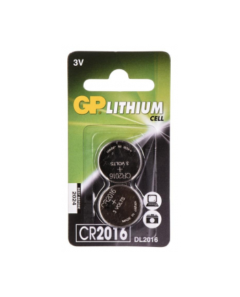 GP Battery GP Bateria guzikowa CR2016 blister 2szt.