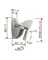 Vogel`s VLB 500 UNIV SPEAKER WALLMOUNT SILVER 2X 63MM DIST. -5KG TILT - nr 11