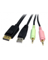 USB DISPLAYPORT KVM CABLE StarTech.com 1,8m 4-in-1 USB DisplayPort KVM-Switch Kabel mit Audio und Mikrofon - nr 18