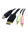USB DISPLAYPORT KVM CABLE StarTech.com 1,8m 4-in-1 USB DisplayPort KVM-Switch Kabel mit Audio und Mikrofon - nr 19