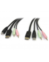 USB DISPLAYPORT KVM CABLE StarTech.com 1,8m 4-in-1 USB DisplayPort KVM-Switch Kabel mit Audio und Mikrofon - nr 23