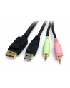 USB DISPLAYPORT KVM CABLE StarTech.com 1,8m 4-in-1 USB DisplayPort KVM-Switch Kabel mit Audio und Mikrofon - nr 24