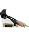 4X1 USB DVI KVM SWITCH StarTech.com 3 m 4-in-1 USB Dual Link DVI-D KVM-Switchkabel mit Audio und Mikrofon - nr 12