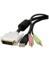 4X1 USB DVI KVM SWITCH StarTech.com 1,8 m 4-in-1 USB Dual Link DVI-D KVM-Switch Kabel mit Audio und Mikrofon - nr 3