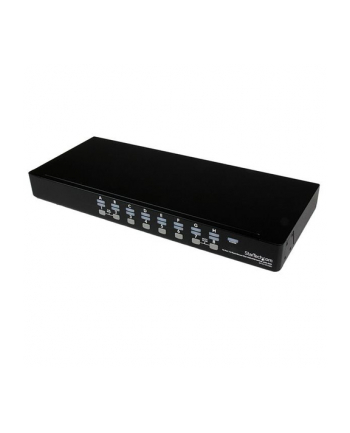 16 PORT USB KVM SWITCH StarTech.com 16 Port 1HE USB VGA KVM Switch mit OSD zur Rack-Montage - 16-fach Rackmount KVM Umschalter - Schwarz