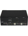 DISPLAYPORT USB KVM SWITCH StarTech.com 2 Port Dual DisplayPort USB KVM Switch mit Audio - DisplayPort Desktop KVM Umschalter mit USB Hub - 4xUSB Buchse 2xDP Buchse - nr 10