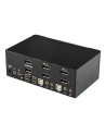 DISPLAYPORT USB KVM SWITCH StarTech.com 2 Port Dual DisplayPort USB KVM Switch mit Audio - DisplayPort Desktop KVM Umschalter mit USB Hub - 4xUSB Buchse 2xDP Buchse - nr 15