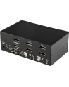 DISPLAYPORT USB KVM SWITCH StarTech.com 2 Port Dual DisplayPort USB KVM Switch mit Audio - DisplayPort Desktop KVM Umschalter mit USB Hub - 4xUSB Buchse 2xDP Buchse - nr 31