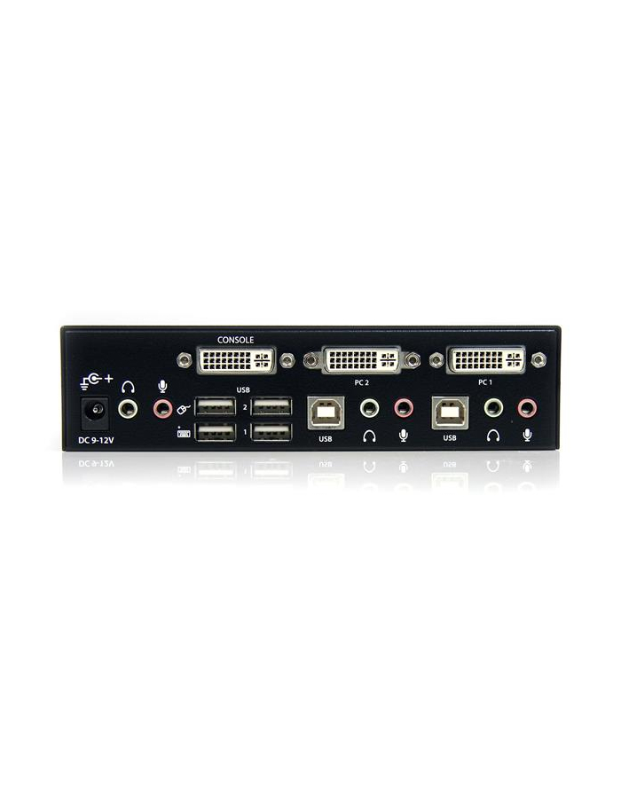 2 PORT USB DVI KVM SWITCH StarTech.com 2 Port Dual Link DVI USB KVM Switch mit Audio - DVI Desktop KVM Umschalter główny