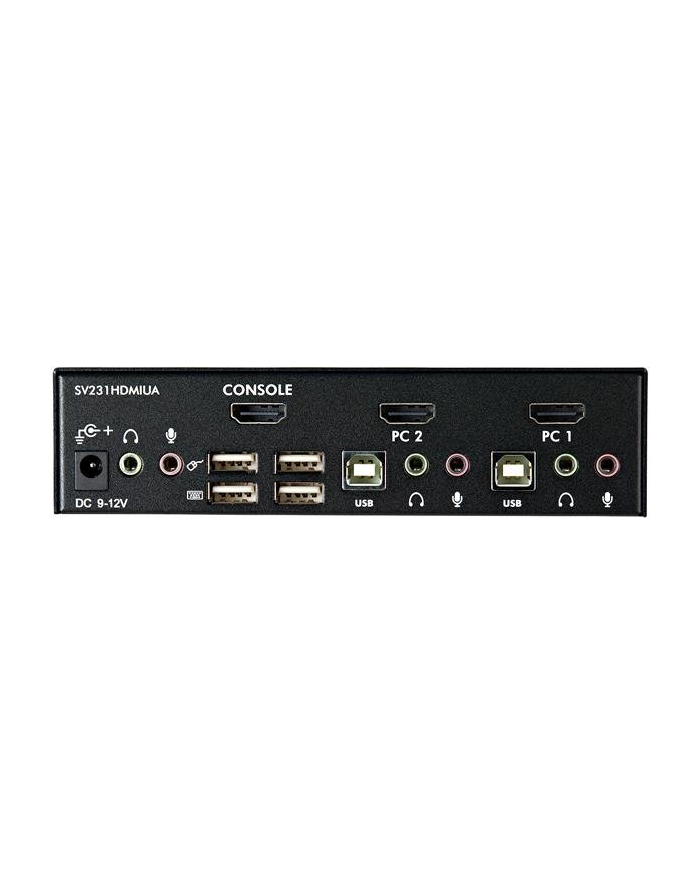 2 PORT USB HDMI KVM SWITCH StarTech.com 2 Port USB HDMI KVM Switch / Umschalter mit Audio und USB 2.0 Hub główny