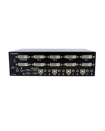 4 PORT DUAL DVI USB KVM SWITCH StarTech.com 4 Port Dual DVI USB KVM Switch/ Umschalter mit Audio und USB 2.0 Hub