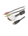 USB DVI KVM CABLE StarTech.com 1,8m 4-in-1 USB DVI KVM Kabel mit Audio und Mikrofon - USB DVI KVM Switch Kabel mit Audio - nr 12