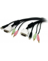 USB DVI KVM CABLE StarTech.com 1,8m 4-in-1 USB DVI KVM Kabel mit Audio und Mikrofon - USB DVI KVM Switch Kabel mit Audio - nr 5