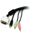 USB DVI KVM CABLE StarTech.com 1,8m 4-in-1 USB DVI KVM Kabel mit Audio und Mikrofon - USB DVI KVM Switch Kabel mit Audio - nr 8