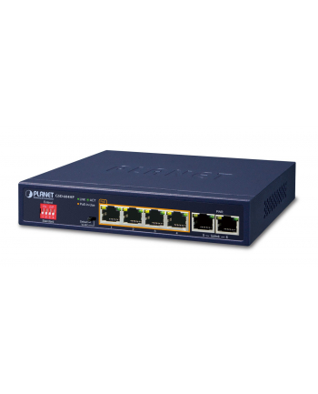 PLANET GSD-604HP Switch 4x GEth PoE AT 55W+ 2x GEth