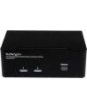 DISPLAYPORT USB KVM SWITCH StarTech.com 2 Port Dual DisplayPort USB KVM Switch mit Audio - DisplayPort Desktop KVM Umschalter mit USB Hub - 4xUSB Buchse 2xDP Buchse - nr 22