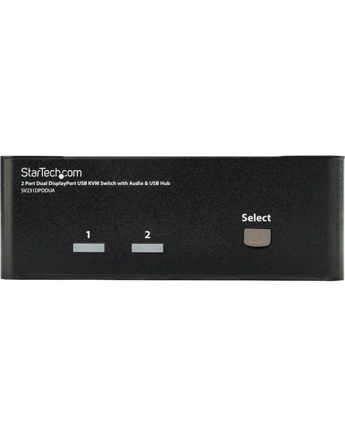 DISPLAYPORT USB KVM SWITCH StarTech.com 2 Port Dual DisplayPort USB KVM Switch mit Audio - DisplayPort Desktop KVM Umschalter mit USB Hub - 4xUSB Buchse 2xDP Buchse główny