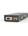 4 PORT USB KVM SWITCH und AUDI StarTech.com 4 Port VGA / USB KVM Switch inkl. Kabel und Audio - 4-fach VGA Desktop Umschalter - nr 19