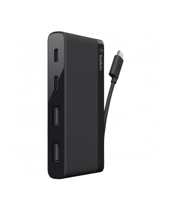 BELKIN 4-PORT USB-C TRAVEL HUB USB-A, USB-C, 900mAh