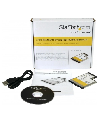 StarTech.com FLUSH MOUNT EXPRESSCARD USB 3 IN