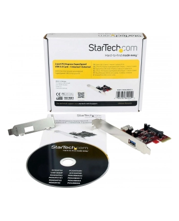 StarTech.com PCIE USB 3 CARD 1 INT & 1 EXT IN