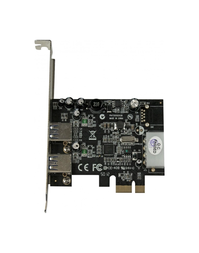 2 PORT PCIE USB 3 CARD W/ UASP StarTech.com 2 Port USB 3.0 PCI Express Schnittstellenkarte mit UASP und 4 Pin LP4 Molex - 2-fach SuperSpeed USB PCIe Karte główny