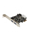 2 PORT PCIE USB 3 CARD W/ UASP StarTech.com 2 Port USB 3.0 PCI Express Schnittstellenkarte mit UASP und 4 Pin LP4 Molex - 2-fach SuperSpeed USB PCIe Karte - nr 5