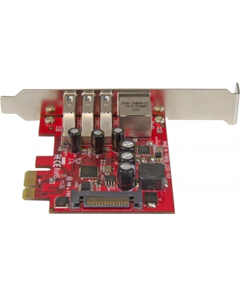 3 PORT PCIE USB 3.0 CARD + GBE StarTech.com 3 Port PCI Express USB 3.0 Karte mit Gigabit Ethernet - 3-fach PCIe USB Schnittstellenkarte mit GbE Anschluss
