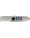 3 PORT PCIE USB 3.0 CARD + GBE StarTech.com 3 Port PCI Express USB 3.0 Karte mit Gigabit Ethernet - 3-fach PCIe USB Schnittstellenkarte mit GbE Anschluss - nr 25