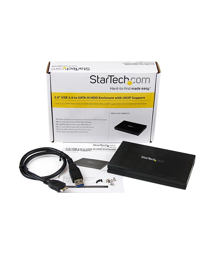 StarTech.com USB 3.0 UASP 2.5HDD ENCLOSURE IN główny