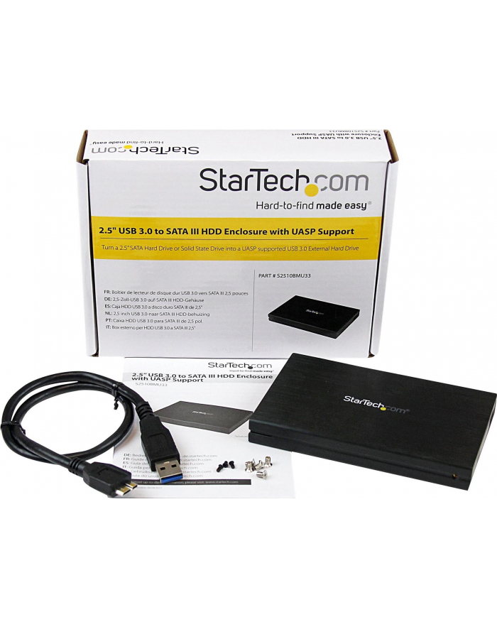 StarTech.com USB 3.0 UASP 2.5HDD ENCLOSURE IN główny