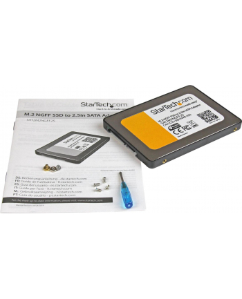 M.2 NGFF TO 2.5IN SATA III SSD StarTech.com M.2 NGFF auf SATA III Adapter - M2 SSD zu S-ATA Einbaurahmen - NGFF Solid State Drive zu 2,5'' Serial ATA Konverter 9,5mm hoch