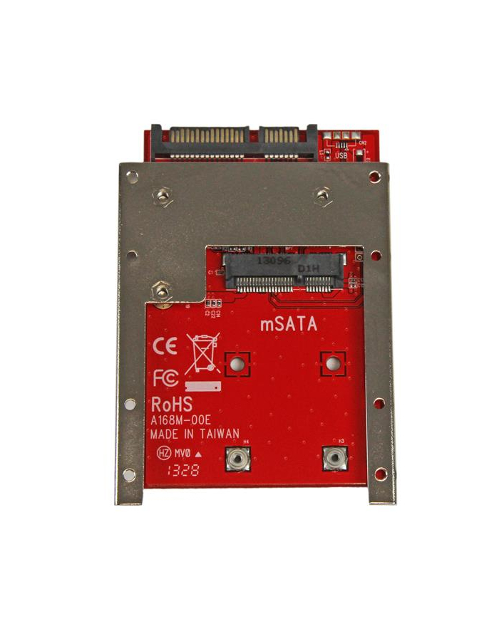MSATA SSD TO 2.5 SATA ADAPTER StarTech.com mSATA SSD auf 2,5 Zoll SATA Adapter / Konverter - mSATA auf 22-Pin SATA 6,4cm HDD Adapter główny