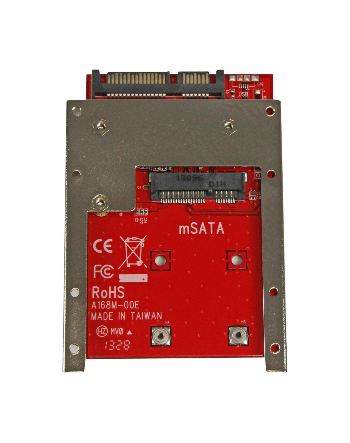 MSATA SSD TO 2.5 SATA ADAPTER StarTech.com mSATA SSD auf 2,5 Zoll SATA Adapter / Konverter - mSATA auf 22-Pin SATA 6,4cm HDD Adapter główny