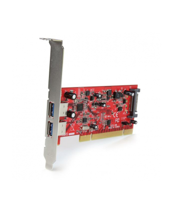2 PORT PCI USB 3 ADAPTER CARD StarTech.com 2 Port USB 3.0 SuperSpeed PCI Schnittstellenkarte mit SATA-Stromanschluss - 2x USB 3.0 PCI Controller Karte