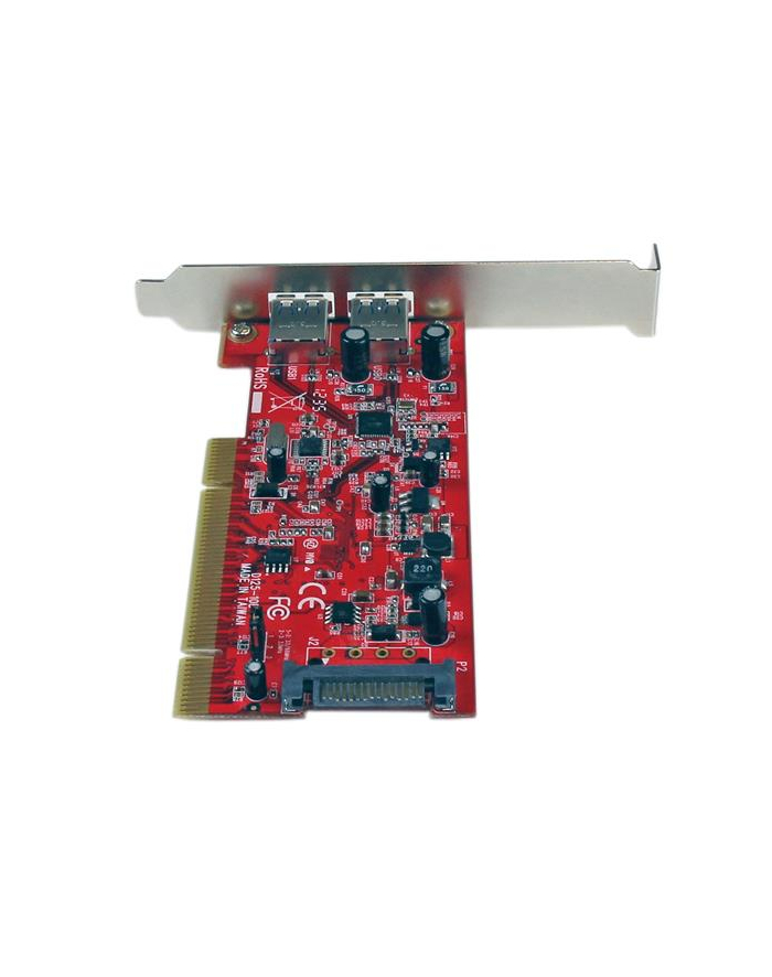 2 PORT PCI USB 3 ADAPTER CARD StarTech.com 2 Port USB 3.0 SuperSpeed PCI Schnittstellenkarte mit SATA-Stromanschluss - 2x USB 3.0 PCI Controller Karte główny